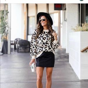 Leopard print sweater